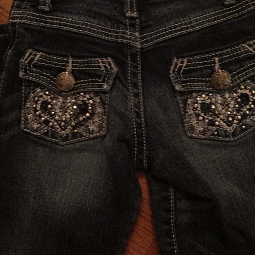 Girls "Rock 47" Denim Jeans Size 4 Regular